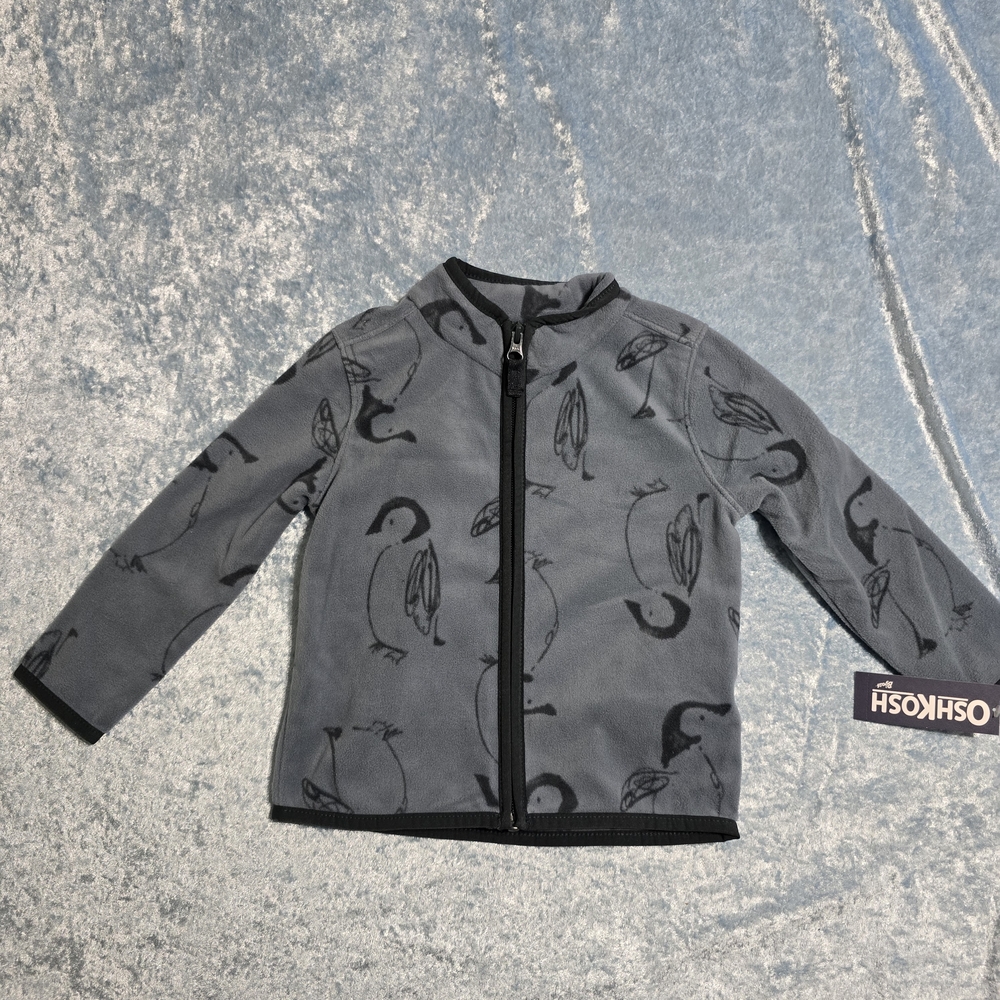 OshKosh B'gosh Blue Penguin Print Coat